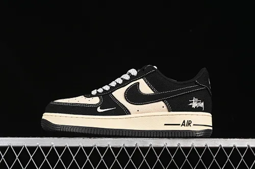All categories Nk Air Force 1 Air Force series Nk Air Force 1 Low Air Force low-top Nike Air Force 1'07 Low Stusi co-branded beige cotton and linen Air Force 1 low-top casual sneakers XX3168-156